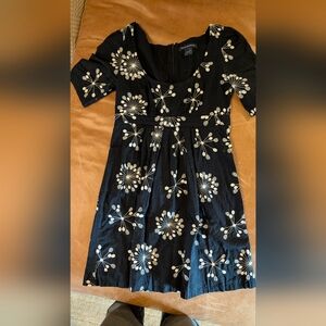 French Connection Black and White Floral Dress